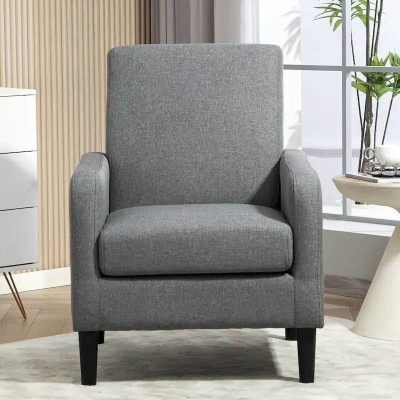 US Pride Furniture Minimalist Elegant Style Armchair with Solid Wood Frame Construction and New Soft Sponge