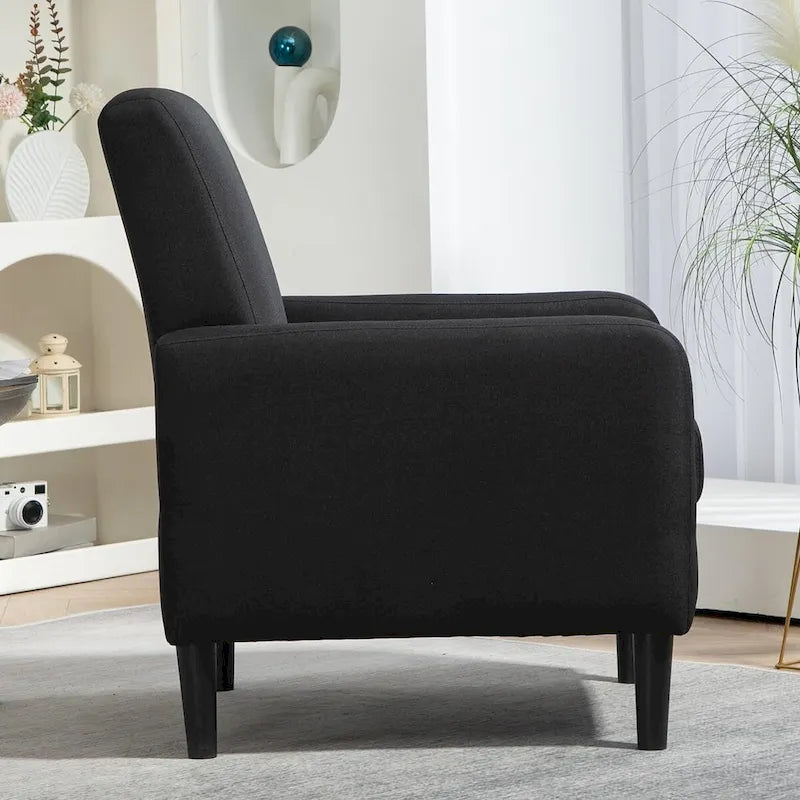 US Pride Furniture Minimalist Elegant Style Armchair with Solid Wood Frame Construction and New Soft Sponge