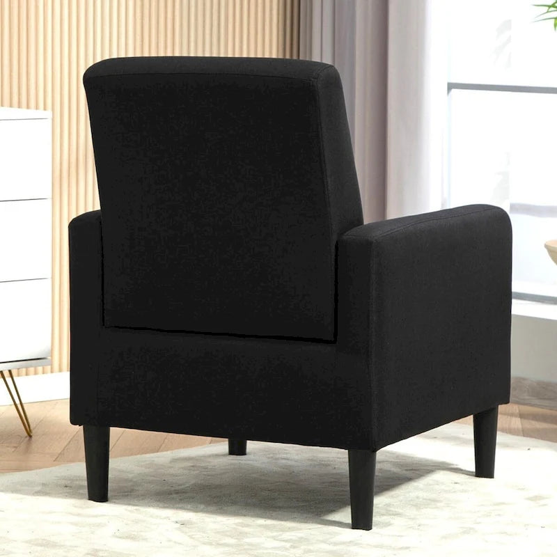 US Pride Furniture Minimalist Elegant Style Armchair with Solid Wood Frame Construction and New Soft Sponge
