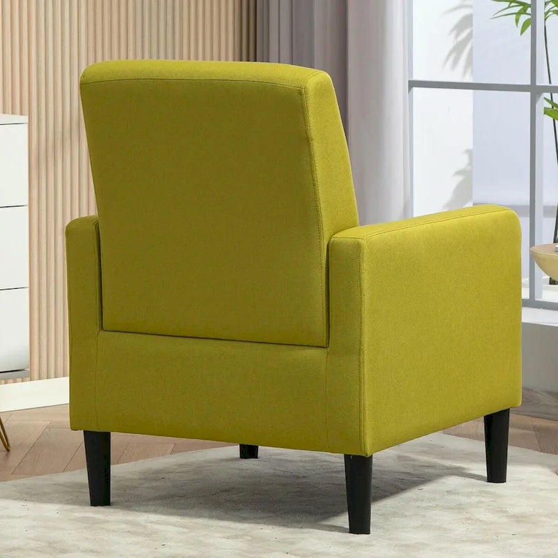 US Pride Furniture Minimalist Elegant Style Armchair with Solid Wood Frame Construction and New Soft Sponge