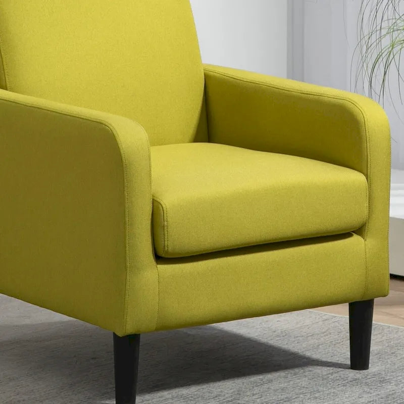 US Pride Furniture Minimalist Elegant Style Armchair with Solid Wood Frame Construction and New Soft Sponge