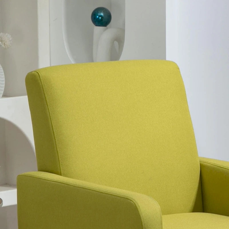 US Pride Furniture Minimalist Elegant Style Armchair with Solid Wood Frame Construction and New Soft Sponge