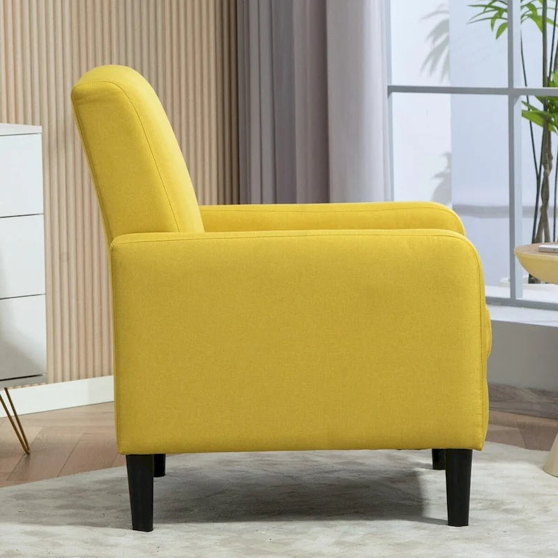 US Pride Furniture Minimalist Elegant Style Armchair with Solid Wood Frame Construction and New Soft Sponge