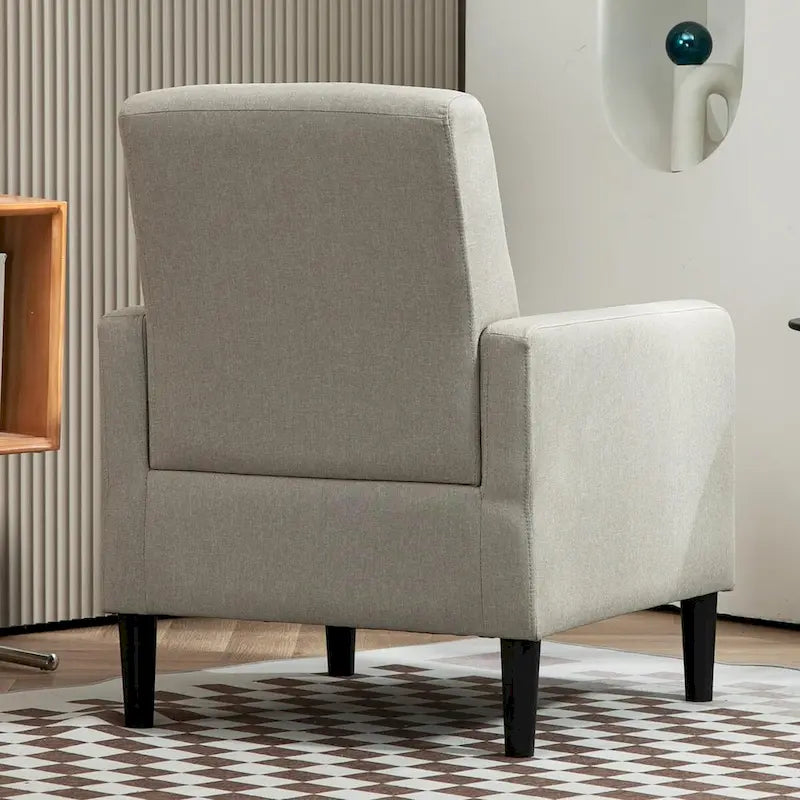 US Pride Furniture Minimalist Elegant Style Armchair with Solid Wood Frame Construction and New Soft Sponge