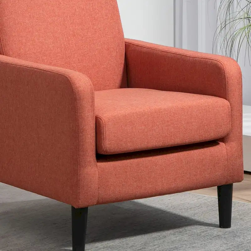 US Pride Furniture Minimalist Elegant Style Armchair with Solid Wood Frame Construction and New Soft Sponge